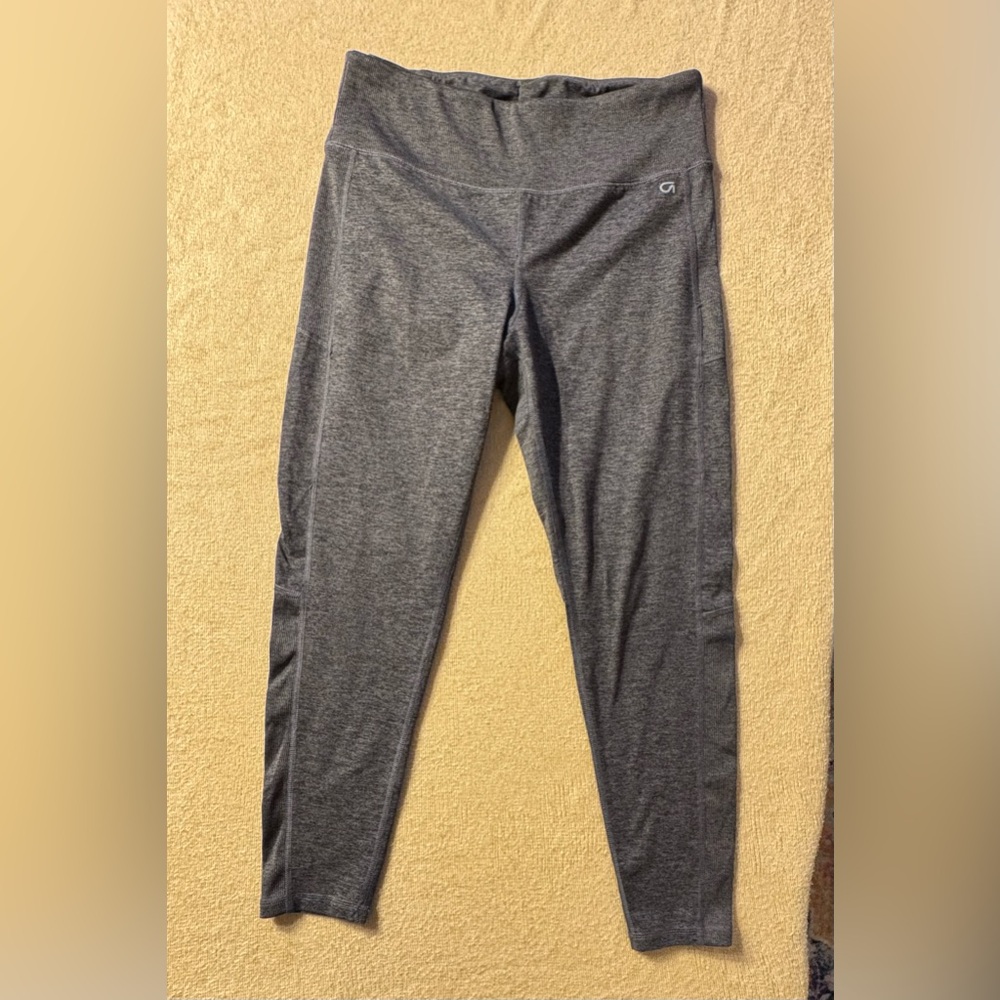 GAP Charcoal Brushed Tech Jersey Leggings
